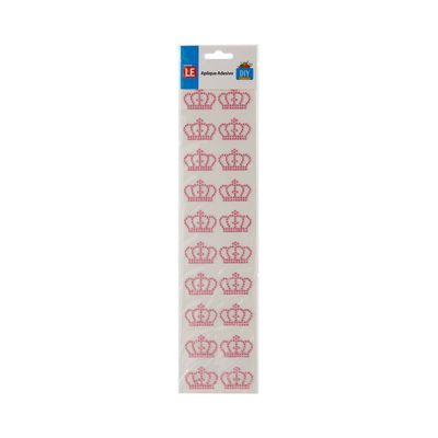 Adesivo Strass Le Coroa 20x30mm com 20 Unidades - Item Sortido