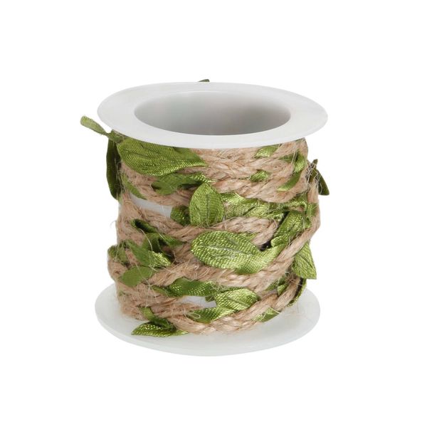 Fio de Juta Le Natural com Folhas 1m Fio de Juta Le Natural com Folhas 1m