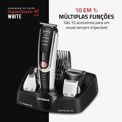 Aparador De Pelos Supergroom Mondial Bg-08 Bivolt