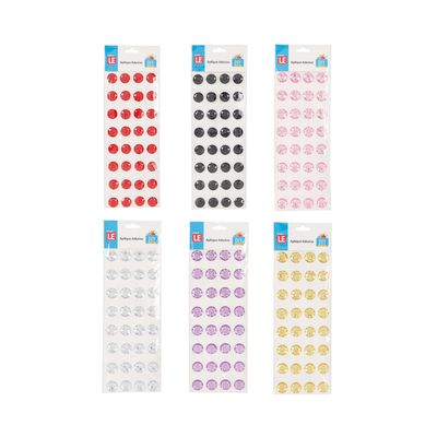 Adesivo Strass 20mm com 32 Unidades - Item Sortido