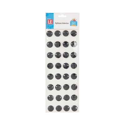 Adesivo Strass 20mm com 32 Unidades - Item Sortido