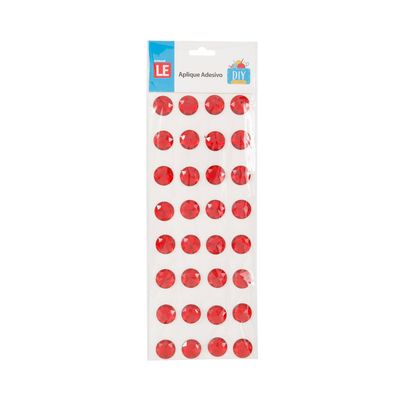 Adesivo Strass 20mm com 32 Unidades - Item Sortido