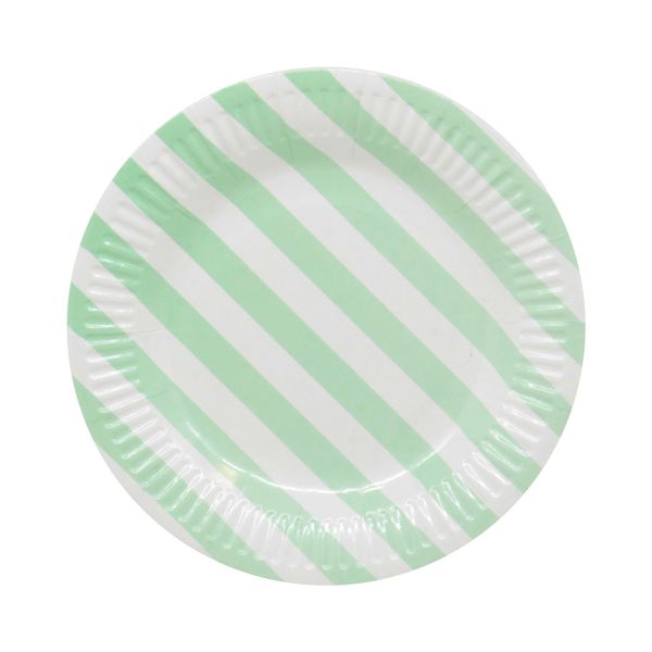 Prato de Papel Le Collec 18cm com 10 Unidades Verde