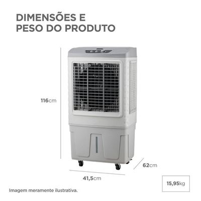 Climatizador Accm 76l 210w Midea Branco Com Cinza 220 V