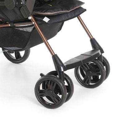 Carrinho De Bebê Galzerano Milano Reversível Preto Cobre