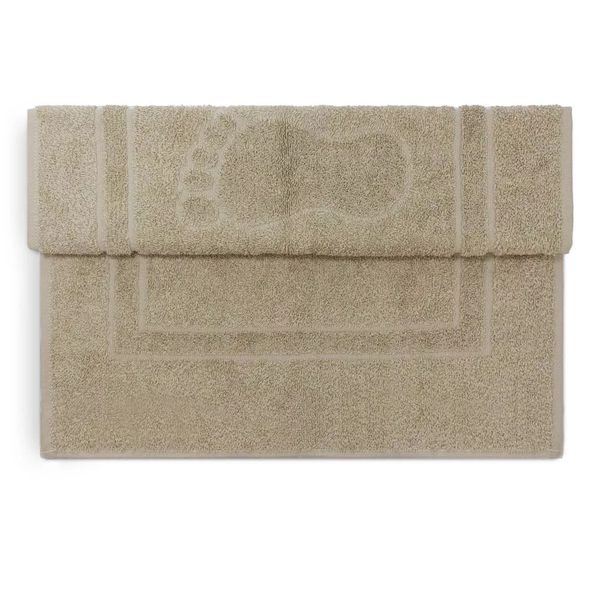 Toalha de Piso Pegada Camesa Bege