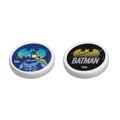 Kit Apontador Com Depósito + Borracha Cartela Com 2 Peças Batman