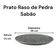 Prato Raso Refeição Pedra Sabão 26 Cm - Kit Com 12 Unidades