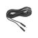 Cabo P2 Macho Stereo X J2 Femea Stereo 1,80m Preto Gold