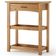 Kit Balcão Buffet 120cm Com Aparador Rústico 72cm Madeira Maciça Lira M06 Carvalho Fosco - Lyam Decor