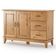 Kit Balcão Buffet 120cm Com Aparador Rústico 132cm Madeira Maciça Lira M06 Carvalho Fosco - Lyam Decor