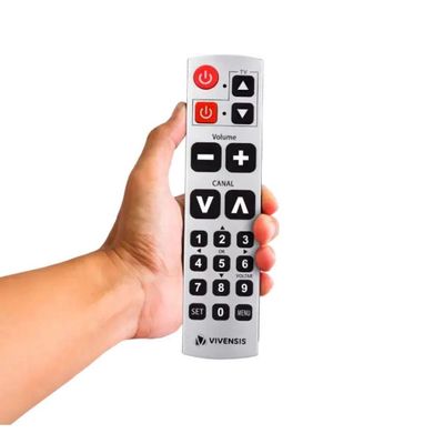 Controle Remoto Inteligente Senior Vx10 Prata Vivensis