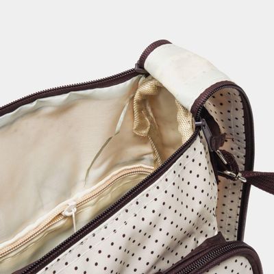 Kit Bolsa Maternidade Mochila Bebe Trocador Porta Mamadeira Papinha 5 Peças Mala Luxo Impermeavel Menina Menino Marrom