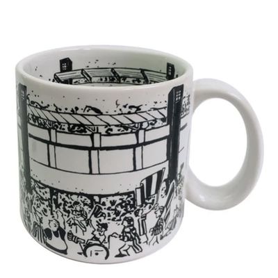 Caneca Estádio do Vozao 360 ML Cerâmica Ceara Licenciada Branco