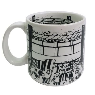 Caneca Estádio do Vozao 360 ML Cerâmica Ceara Licenciada Branco