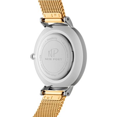 Relógio Feminino Pulseira Dourada Analógico Casual 32mm