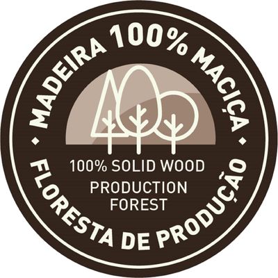 Caixa Organizadora Infantil Tramontina Baby Friends em Madeira com Acabamento Branco