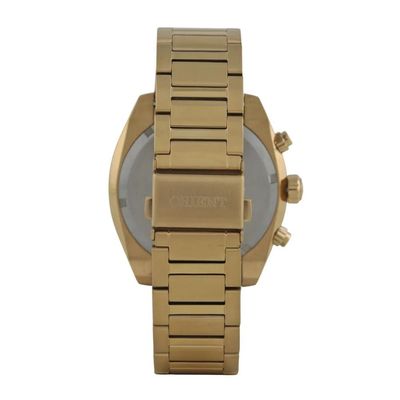 Relógio Orient Masculino Ref: Mgssc070 G1kx Solar Cronógrafo Dourado