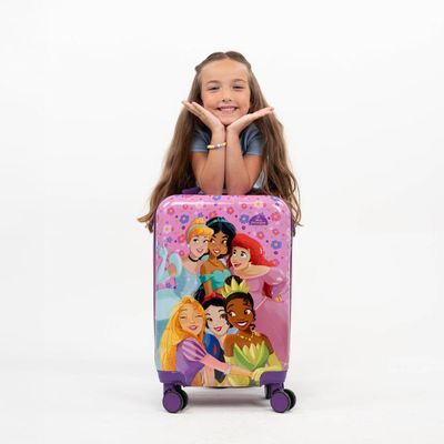 Mala de Bordo 10 Kg ABS 4 Rodas Princesas Disney Rosa PP / Rosa