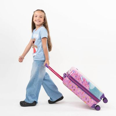 Mala de Bordo 10 Kg ABS 4 Rodas Princesas Disney Rosa PP / Rosa