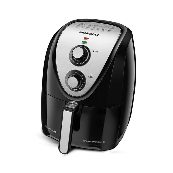 Fritadeira Elétrica Air Fryer Mondial Grand Family Inox AFN-50-BI 5L Preta - 127V Fritadeira Elétrica Air Fryer Mondial Grand Family Inox AFN-50-BI 5L Preta - 127V
