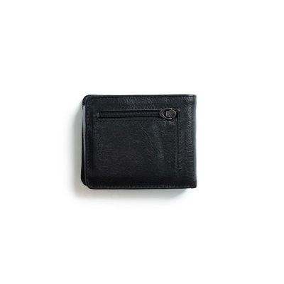 Carteira Masculina de Couro Newton Preto U / Preto