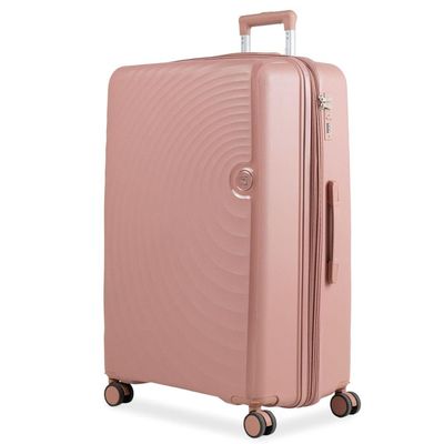 Mala de Viagem Grande 32kg Polipropileno 4 Rodas Cartagena Rosé G / Rosé