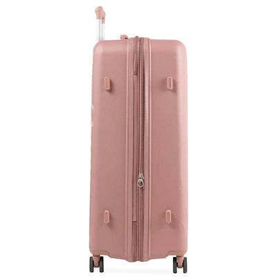 Mala de Viagem Grande 32kg Polipropileno 4 Rodas Cartagena Rosé G / Rosé
