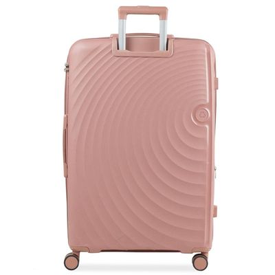 Mala de Viagem Grande 32kg Polipropileno 4 Rodas Cartagena Rosé G / Rosé