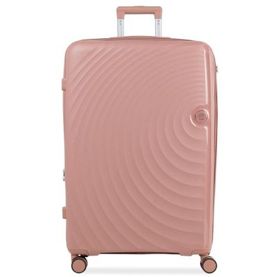 Mala de Viagem Grande 32kg Polipropileno 4 Rodas Cartagena Rosé G / Rosé