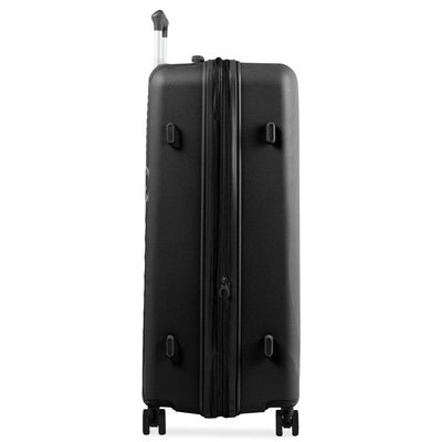 Mala de Viagem Grande 32kg Polipropileno 4 Rodas Cartagena Preta G / Preto