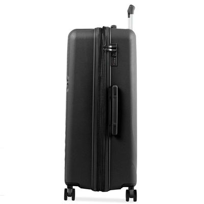 Mala de Viagem Grande 32kg Polipropileno 4 Rodas Cartagena Preta G / Preto