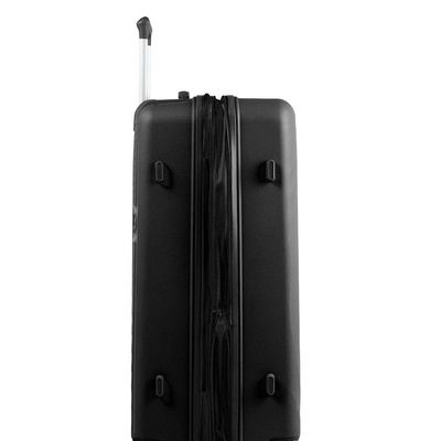 Mala de Viagem Grande 32kg Polipropileno 4 Rodas Cartagena Preta G / Preto
