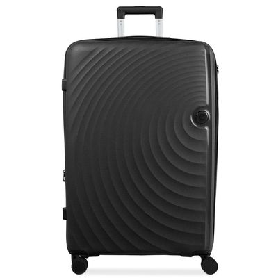 Mala de Viagem Grande 32kg Polipropileno 4 Rodas Cartagena Preta G / Preto