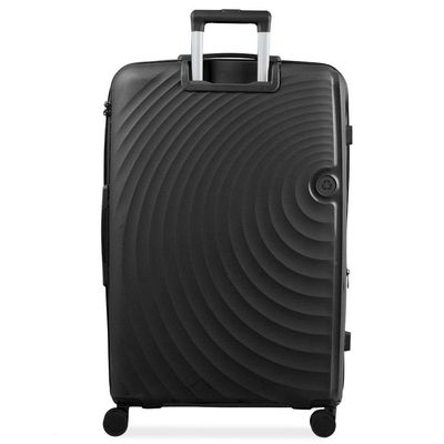 Mala de Viagem Grande 32kg Polipropileno 4 Rodas Cartagena Preta G / Preto