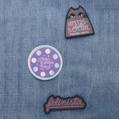Cartela De Patches Gata Mística