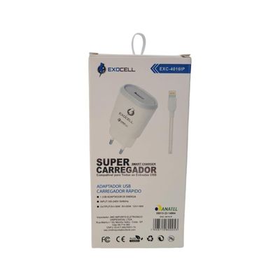 Carregador de Celular Iphone 4A V9 Turbo Power - Exocell