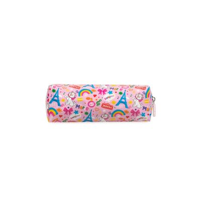 Estojo Escolar Feminino Marie Rosa U / Rosa