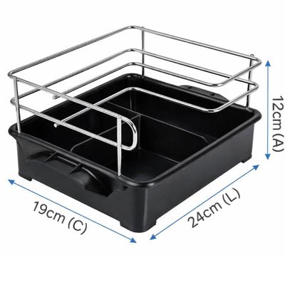 Suporte Porta Condimentos Temperos Azeite Vinagre Sal Preto Organizador Cozinha Bancada Multiuso Utimil