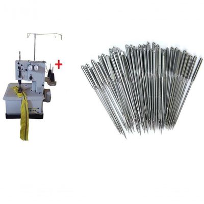 Colarete 2 Agulhas Semi Industrial + 50 Agulhas Branco 110v