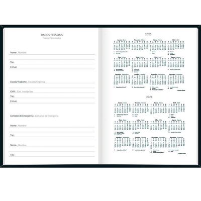 Agenda Costurada Capa Dura Spice 2025 - 14,5x20,5cm - Tilibra