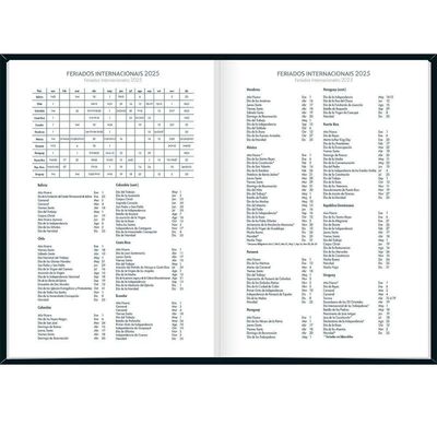 Agenda Costurada Capa Dura Spice 2025 - 14,5x20,5cm - Tilibra