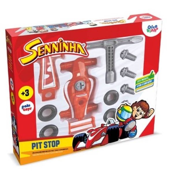 Carro F1 Pit Stop Senninha 14 Pçs. 2030 - Paki Toys