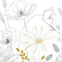 Painel de Parede The Wall 2 Floral Branco 392131