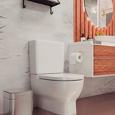 Lixeira Tramontina 8L Sense Square Aço Inox Abertura Automática Balde Removível