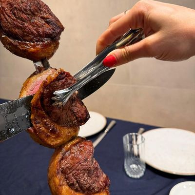 100 Pegadores Carne Servir Churrasco 16cm Inox Pequeno Buffet Eventos Restaurantes