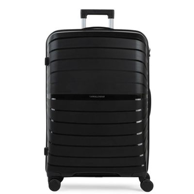 Mala Grande 32 Kg Polipropileno 4 Rodas Rover Preta G / Preto