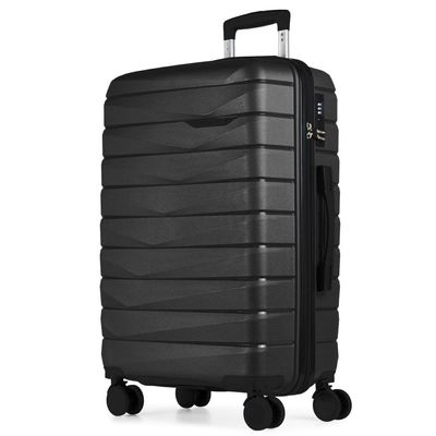 Mala de Viagem 32 kg Polipropileno 4 Rodas Route Preta G / Preto