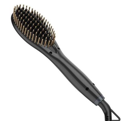 Escova Alisadora Gama Gold Ion Mini Preto Bivolt