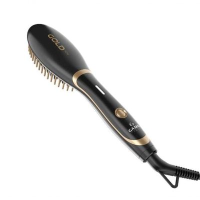 Escova Alisadora Gama Gold Ion Mini Preto Bivolt